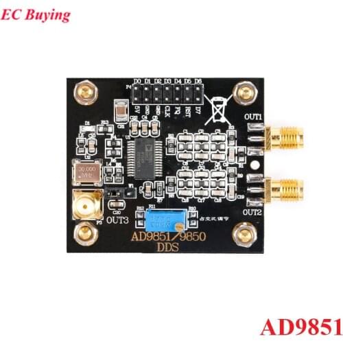 AD9851 DDS Function Signal Generator Module High Speed Sine Wave Square Wave Signal Source Generator