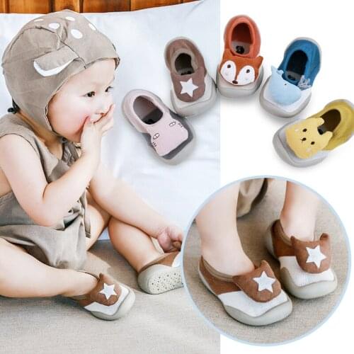 Newborn baby toddler shoes floor rubber socks non-slip soft sole doll baby indoor socks shoes baby walking shoes