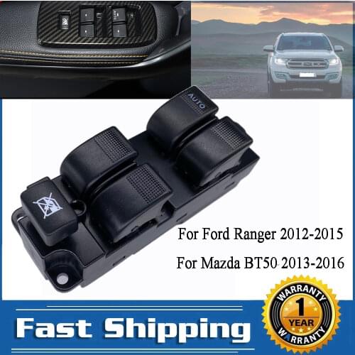 Front Left Master Power Window Control Switch Button For Ford Ranger 2012-2015 MAZDA BT50 2013-2016 AB39-14540-BB AB3914540BB