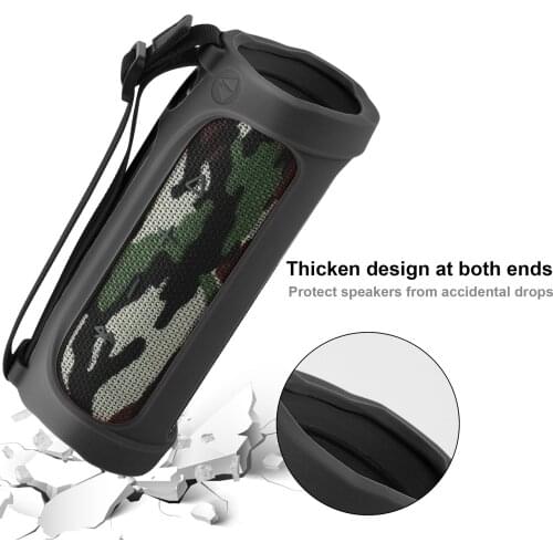 NINTH WORLD Silicone Case Protective Cover Anti-fall Speaker Case For -JBL Flip 4 Speaker Accessories