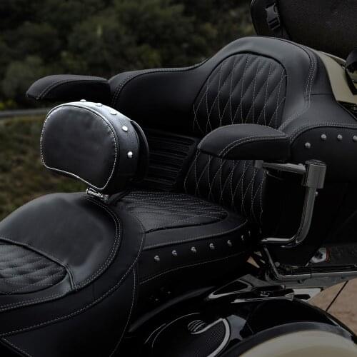 Driver Backrest Springfield Roadmaster Chieftain Challenger sissy bar For INDIAN Travel series Black Horse Chief Road Master