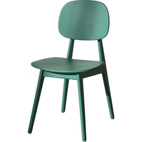 Real Wood Chair Nordic Household Contemporary And Contracted Chair Small Family Leisure Cafe Chairs