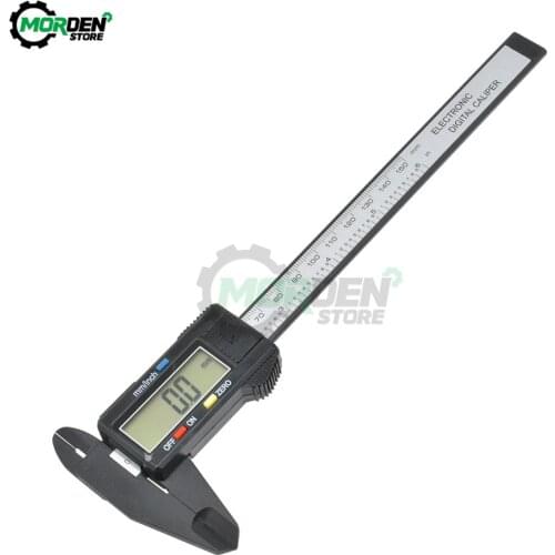 Carbon Fiber 150mm 6Inch LCD Digital Electronic Vernier Caliper Gauge Micrometer Measuring Tool Digital Tools Calipers