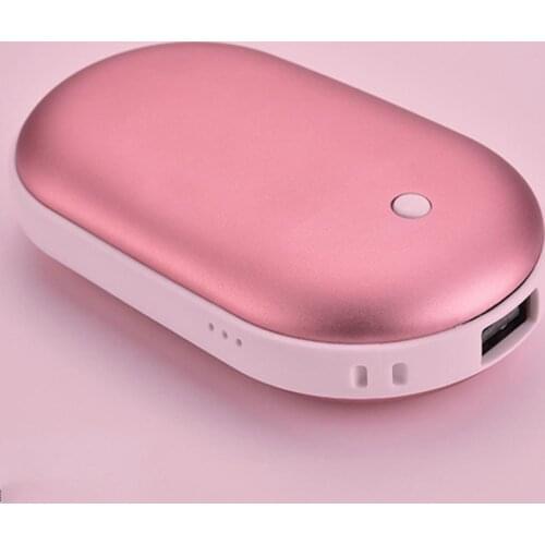 5200mAh Mini Power Bank USB Rechargeable Hand Warmer Winter Double-Side Heating Pocket Powerbank For Xiaomi iPhone Samsung