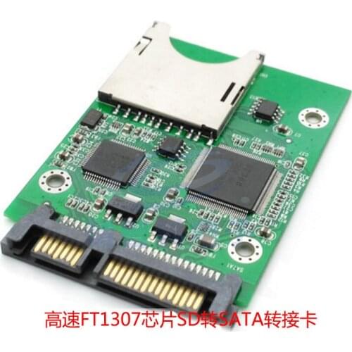High-speed FT1307 Chip SD to SATA Adapter Card SD to Serial Hard Disk SD Card to SATA SD Hard Disk