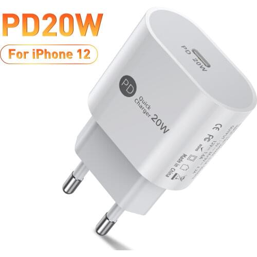 20W PD Fast Charging Usb C Charger For iphone 12 Pro MAX Mini 11 Xs AirPods Max iPad air 4 2021 IPAD pro