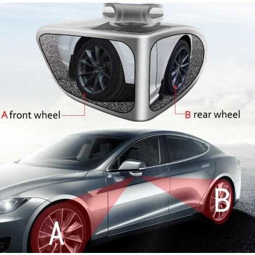 New Car Blind Spot Mirror Rotatable 2 Side Wide Angle HD Blind Spot Mirror For Car Reverse Rearview Auxiliary Blind Spot Mirror