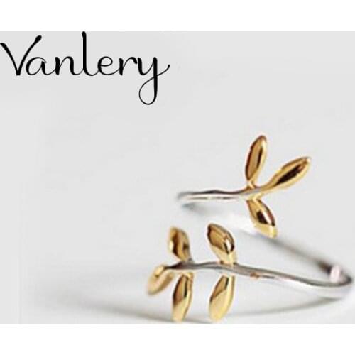 Creative Style Boho Leaf Rings For Women Men Adjustable Ring Fashion Charm Jewelry Wholesale 2021