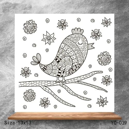 ZhuoAng bird Clear Stamps/Silicone Transparent Seals for DIY scrapbooking photo album Clear Stamps