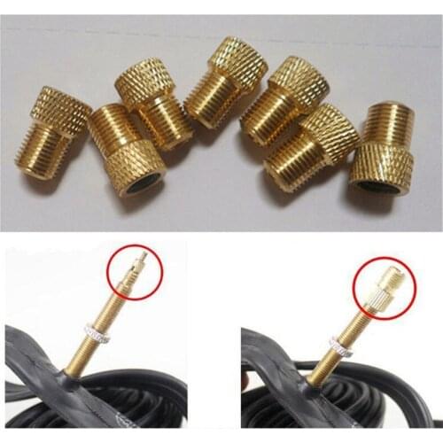 2/4PCS Valve Adapter Pump Convert Presta To Schrader Copper Bike Valve Adaptor Wheels Gas Nozzle Tube Tool Cycling Bicycle Parts