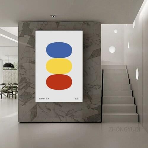Bauhaus Abstract Geometric Art Prints Modern Minimalist Poster Canvas Painting Picture Home Wall Decor For Living Room Bedroom