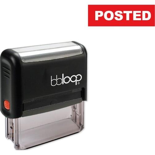 Bbloop Posted w/knockout Style Font and Design Self-Ink