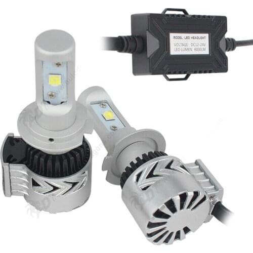 For BENZ E100 G55 For Audi 100 for buick GL8 04 H4 HI LO Car Led Headlight DC12V-24V 40W 6000K 6000LM CR XHP 50 High Power