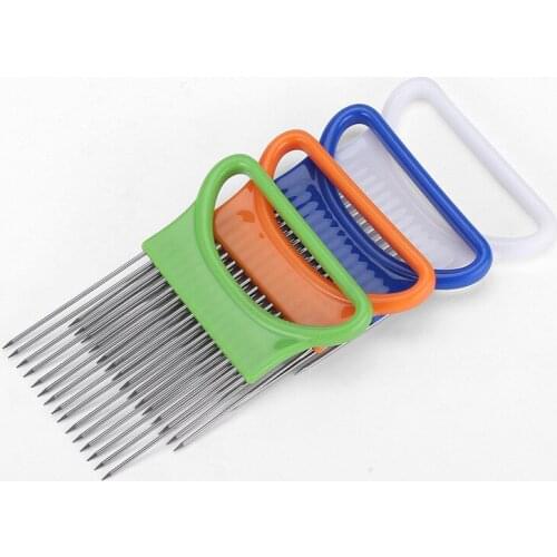 Creative tools onion plug factory wholesale stainless steel onion needle meat pine needle fruit and vegetable slices fixed