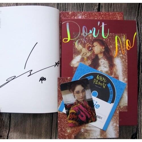 SNSD Seohyun Seo hyun Autographed signed album SOLO mini 1st album Don`t Say No official korean version 022017