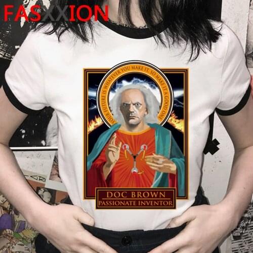 Back to the Future t shirt top tees men aesthetic ulzzang japanese harajuku tshirt kawaii streetwear