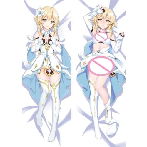 Genshin Impact Lumine Dakimakura Cover Double-sided Hugging Fullbody Pillowcase Bedroom Bedding Pillow Cover Cosplay Gift