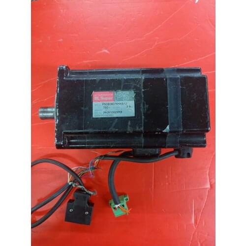 P50B08075JXS1J servo motor , used in good condition . 80% appearance new , good working , free shipping