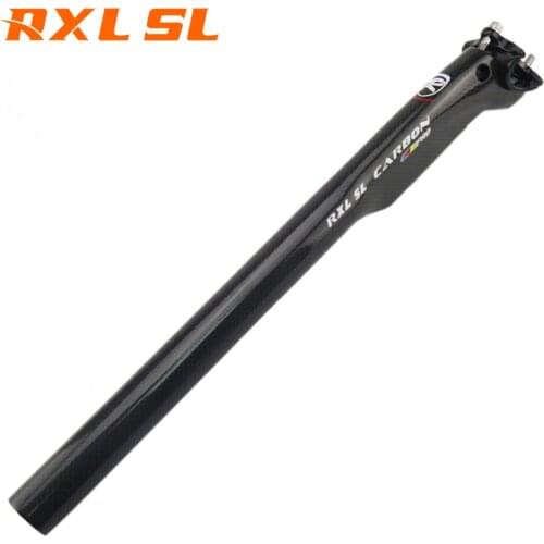 RXL SL Cycling Cabon Seatpost Bicycle Seat Post Carbon 27.2/30.8/31.6mm MTB/Road Bike Seatpost 3K Gloss Bike Seatpost 350/400mm