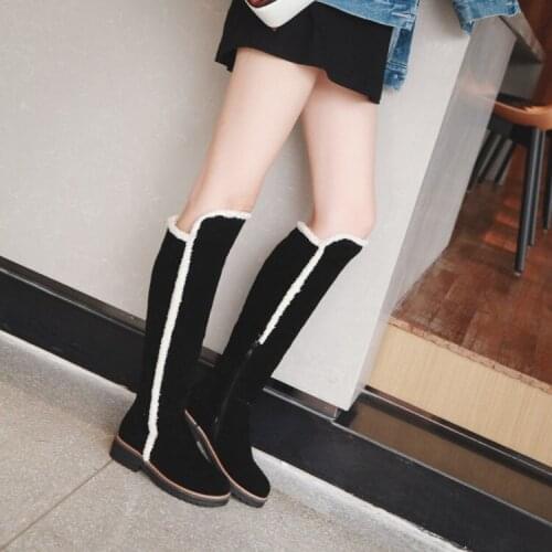 Plus Size 9 10 11 12 thigh high boots knee high boots over the knee boots women ladies boots shoes woman winter boots women