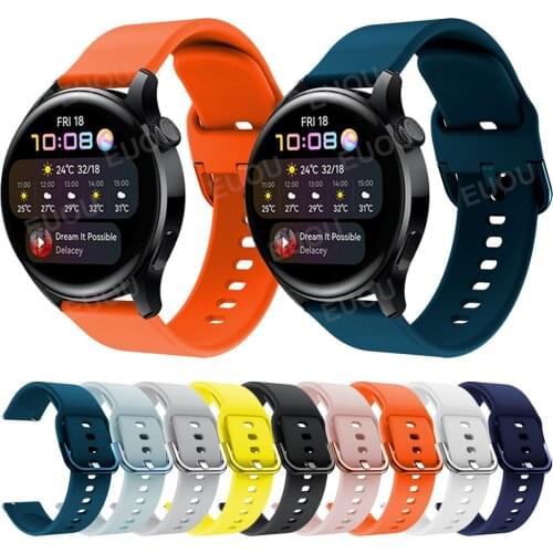 Soft Silicone Strap For HUAWEI WATCH 3 46mm/GT 2 Pro/HONOR MagicWatch 2/ES Band Wristband Bracelet Watchband Replace Accessories