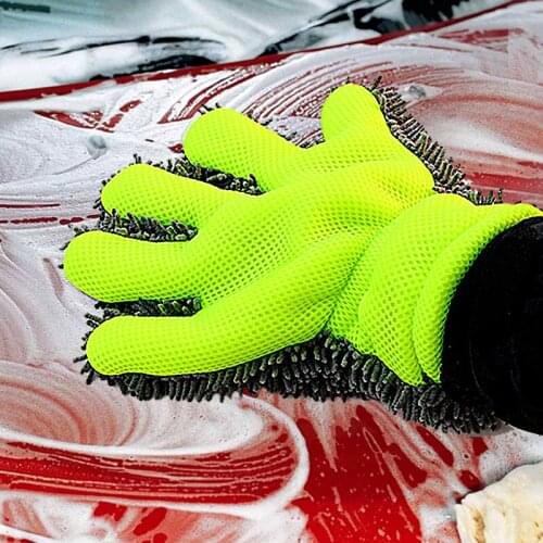 Car Styling Wool Soft Car Washing Gloves Cleaning Brush Motorcycle Washer Care Products