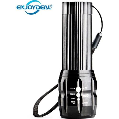 2000 Lumen LED Flashlight Torch Zoomable Handheld Flashlights Q5 Zoom Super Bright Lamp Light LED Flashlight 3 Modes