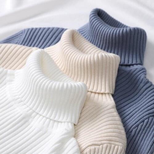 Turtleneck Cashmere Women Sweaters And Pullovers Autumn Winter Long Sleeve Fit Slim Pull Femme Hiver Casual Knitted Sweater