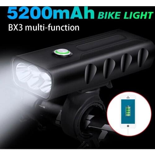 T6 MTB Road Bike Light Headlight Night Riding Super Bright Usb Rechargeable Bicycle Lamp Flashlight Scooter Cycling Lights Front