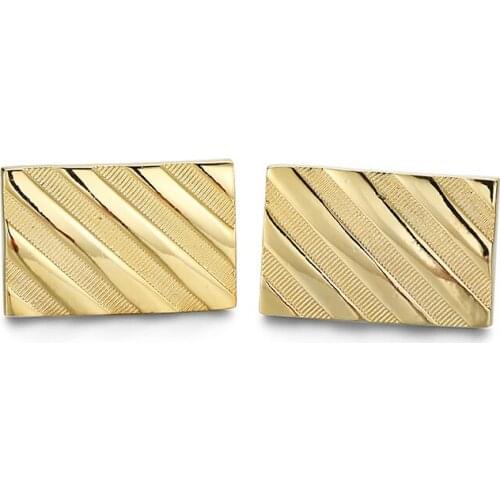 Rench shirt Drawing fringes cufflink for mens Brand designer Cuffs link Button male Gold High Quality Luxury Wedding Jewelry