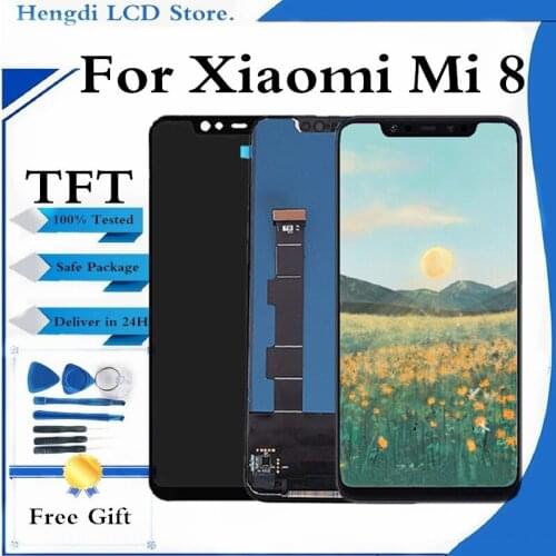 6.21" TFT LCD For Xiaomi 8 MI8 MI 8 LCD Display Touch Screen Digitizer Assembly For Xiaomi Mi8 Mi 8 LCD Screen Display