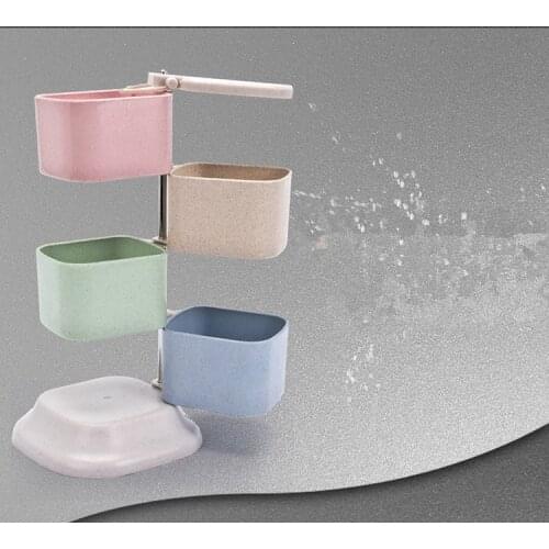 1PC New Healthy Wheat Straw Spice Pepper Shaker Multiuse Sugar Seasoning Box Rotating Can Kitchen BBQ Tool OK 0539