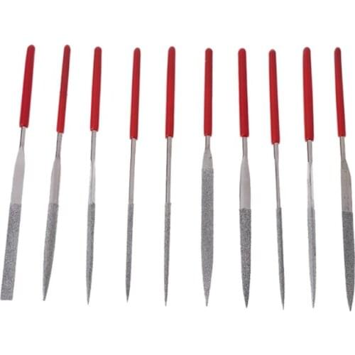 10Pcs/Set 140mm Needle Files Carving Jeweler Diamond Metal Glass Stone Craft Woodworking Hand Tools A5YD