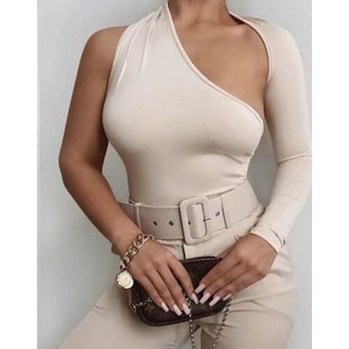 2021 Top Women Bodysuit Long Sleeve Jumpsuit Casual One-pieces Bodysuits suit clothes Sexy body Neck Knitted Overalls for women