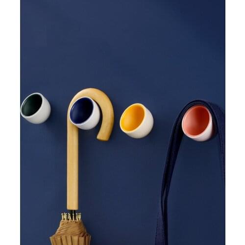 4 PCS Creative BirdS Nest Design Strong Viscose Adhesive Household Sticky Hook Door Hanger Wall Hanging Dormitory Cute Hook