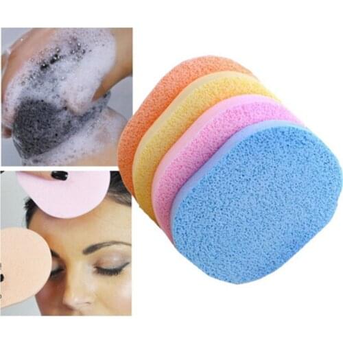 5pcs/pack Candy Color Soft Magic Face Cleaning Sponge Wash Face