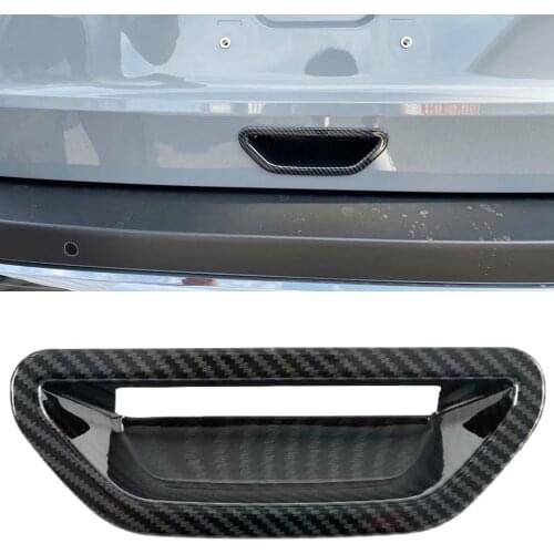 Car Accessories for Nissan Rogue X-Trail T33 2021 2022 Carbon Fiber Printed Rear Tailgate Door Handle Bowl Cover Trim
