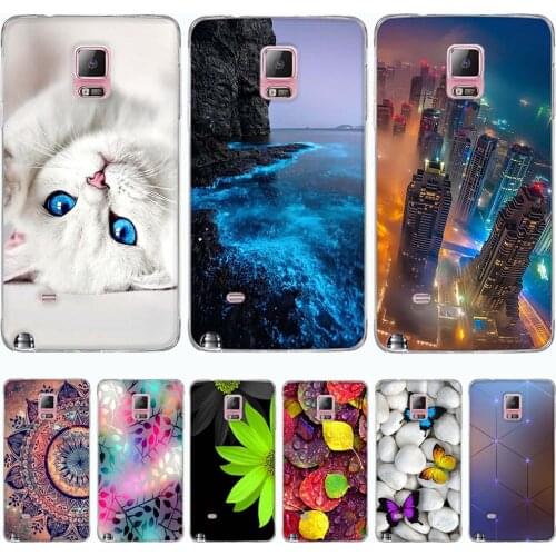 Phone Case For Samsung Galaxy Note 4 Case Cover Silicone Soft TPU 3D Pattern Cover For Samsung Galaxy Note4 Cover Funda Capa