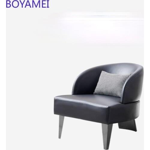 Sofa chair leather living room household light luxury single tiger chair lazy Nordic designer leisure chair