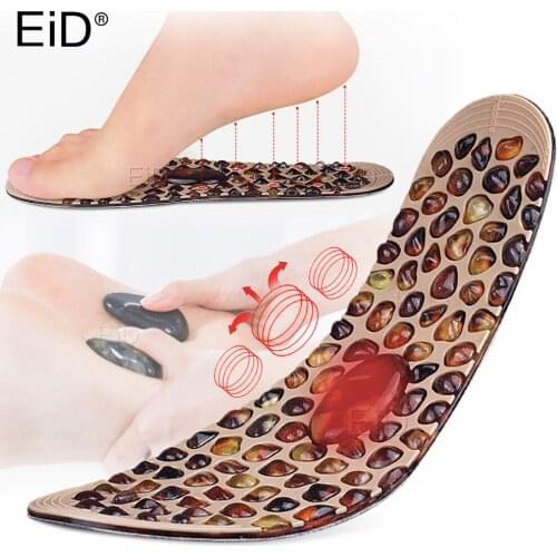 EiD Soft Gel Rubber Cobblestone Therapy Acupressure Pad Feet Massager Insole For Shoes Insoles Improve Blood Circulation Unisex