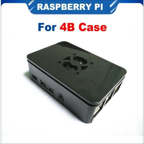 ITINIT R60-1 Raspberry Pi 4 Case Kits Black Plastic Box Enclosure with Cooling Fan Cooler for Raspberry Pi 4B Kits
