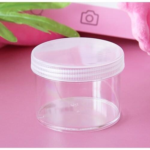 Boxi10/20pcs/set 200ml Slime Box Container Plastic Transparent Storage Box For Fluffy Cloud Clear Crystal Slime Clay