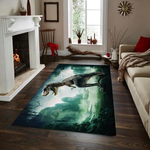 Dinosaur Patterned Carpet ,Non Slip Floor Carpet,Teens Carpet,Turkish Rug