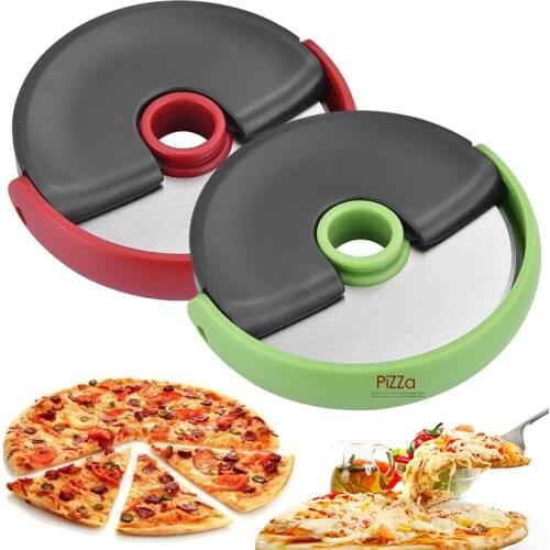 Dropship Kitchen Pizza Wheels Stainless Steel Pizza Cutter Plastic Handle Cake Bread Round Cutting Slicer Bakeware Baking Tools