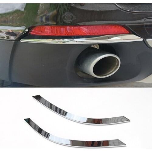 Rear Fog Light Lamp Cover Trim Kits 3D Sticker for BMW X5 f15 2014-2018 ABS Chrome Car styling Accessories 2pcs/set