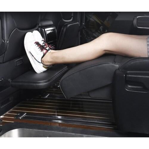 LEYI black Auto parts wholesale Car modification Eco-friendly leather car foot rest car foot support for ALPHARD 2015 2020