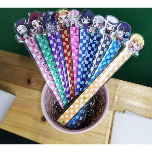 Demon Slayer Kimetsu no Yaib ruler Cosplay Anime Pendant ruler Applicable students