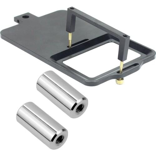 M3 Counterweights CNC Aluminium Alloy Camera Gimbal Mount Adapter Switch Plate w Plastic Fitting Clip for Gopro 9 8 7 6 5