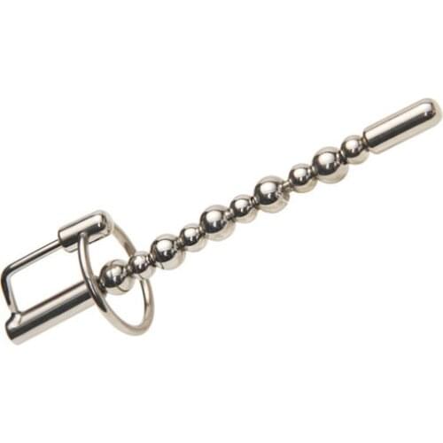 Male Fetish Sex Toys Penis Plug Sounding Chastity Catheter Stainless Steel Cock Stimulate Dilator Urethral Stretching Ring 465