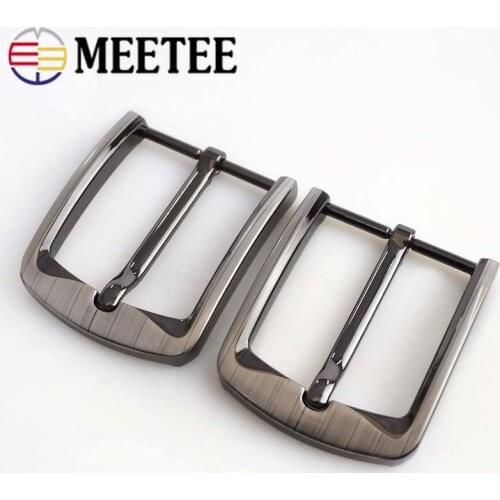 2/5pcs 40MM Solid Brushed Metal Belt Buckle Mens Women Buckles for 38-39mm New Leather Craft Jeans Pants Waist Accessory ZK897